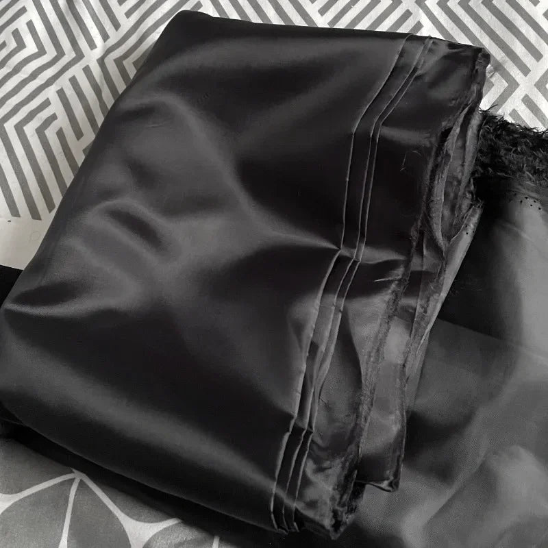 Taffeta Lining Fabric for Clothes and Luggage, Black Cloth