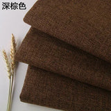 Cotton and Linen Sofa Fabric Solid Color Thickened Coating Dustproof Coarse Cloth Burlap Canvas Pillow Curtain DIY sewing Fabric
