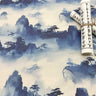0.5m/1m/2m Encrypted Cotton Linen Retro Chinese Ink Style Fabric For Decorative Cloth Tablecloths Curtains Handmade DIY Fabric