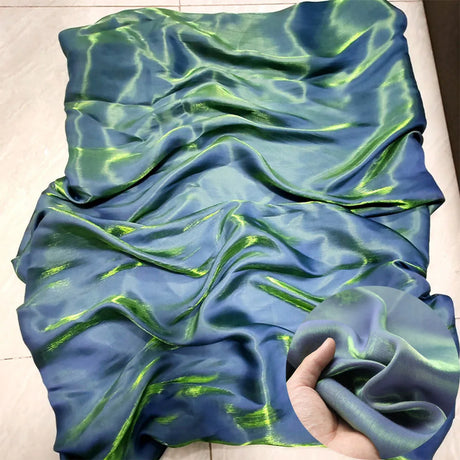 100x150cm Two-tone Mercerized Satin Fabric For Sewing Silky Skirt Dress Shirt Handmade DIY Patchwork Background Decoration Cloth