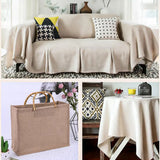 Raw Cloth Patchwork Painting Hemp Cotton Linen Fabric Burlap Sewing Textile Quilting Organic Material Craft Decoration 50x150cm