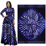 African Cotton Fabric Ankara Dresses Nigerian Fashion Batik Blue Fabrics 3/6 Yards/Lot Material 24fs1594
