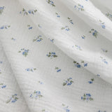 135x50/500cm Pure Color Crepe Double-Layer Cotton Yarn Fabric, Making Soft Pajamas Clothes Fabric DIY Clothing Cloth YHTJ0113