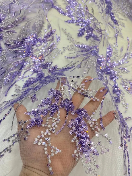 Luxury Pink 2023 High Quality French Tulle Net Sequins Lace Fabric African Lace Fabric 5 Yards For Nigeria Wedding Party Dress