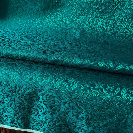 75x50cm Wheat Floral Pattern Damask Silk Satin Brocade Jacquard Fabric DIY Cheongsam Costume Upholstery Curtain Sewing Patchwork