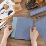 39.4x16.9 Inch Book Binding Cloth Marine Blue Bookcover Fabric Surface with Paper Backed Book Cloth DIY Book Cloth Protective