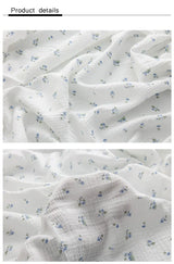 Breathable Pure Cotton Double-Layer Crepe Fabric For Bedding Home Wear Pajama Summer Dress DIY Clothing Cloth 135x50cm/500cm