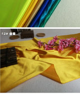 Bright Shiny Stretch Satin Fabric, Spandex Lycra Cloth for Dance Dress, Sports and Yoga Material,Black,White,Blue,By the Meter,