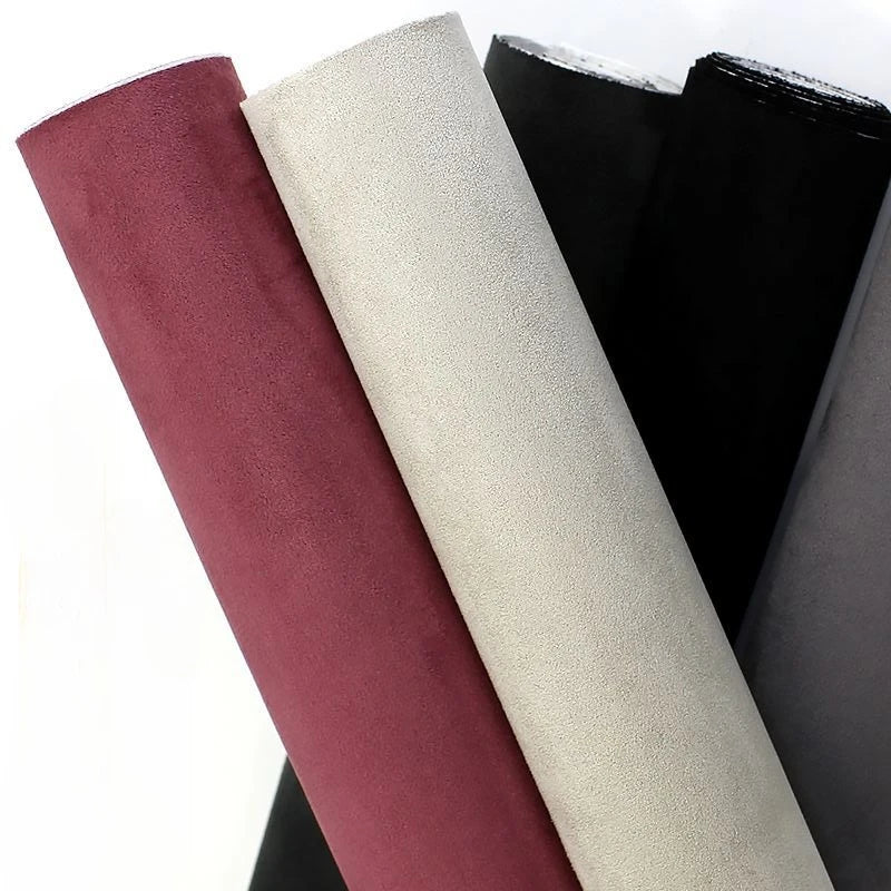 20cm/30cm/40cm*140cm Self Adhesive Suede Fabric Sticky Leather Velvet Fabrics Terciopelo Adhesivo for DIY Car Interior Decor