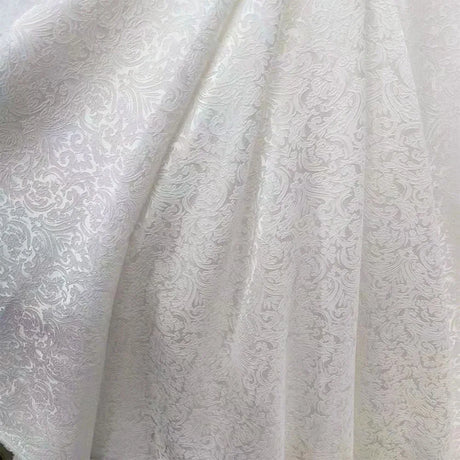 150cm Wide 3D Embossing Brocade Jacquard Damask Fabrics For Sewing Clothes Top Skirt Suit Lining Girls Apparel DIY Home Textile