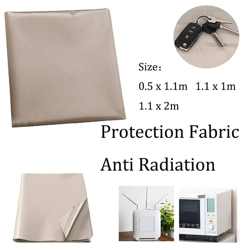 1/2M Anti-Radiation EMF/EMI Shielding NFC/RF Block Conductive Silver Fabric, NFC Shielding Block