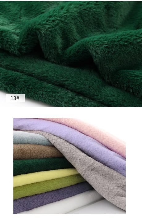 8mm Imitation Rabbit Fur Fabric Soft Short Plush For Warm Scarf, Doll,DIY Plush Toys Fabric Background Display Cloth 50x50cm/1m