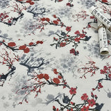 0.5m/1m/2m Encrypted Cotton Linen Retro Chinese Ink Style Fabric For Decorative Cloth Tablecloths Curtains Handmade DIY Fabric