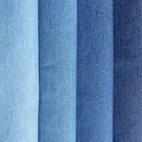 Washed Denim Fabric Cotton Blue Solid Color Thin Light DIY Handmade Dolls Clothing Jeans Skirt Jacket Bag Needlework Material