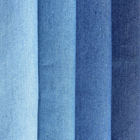 Washed Denim Fabric Cotton Blue Solid Color Thin Light DIY Handmade Dolls Clothing Jeans Skirt Jacket Bag Needlework Material
