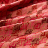 50x145cm Japanese Kimono Bronzed Fabric Sushi Cherry Blossoms Print Cotton Cloth DIY Materials Patchwork Accessories for Sewing
