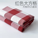 Home Furnishings Tablecloths Curtains Cushions Sofas Thickened Yarn Dyed Polyester Cotton Checkered Stripes Solid Colors Fabric