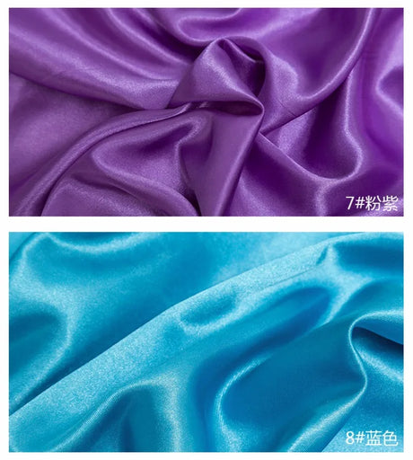 0.5m/1m/2m Satin Fabric Lining Soft and Shiny Silk-Like Material,for Clothing and Lining, Garments, DIY Craft, and Gift Wrapping