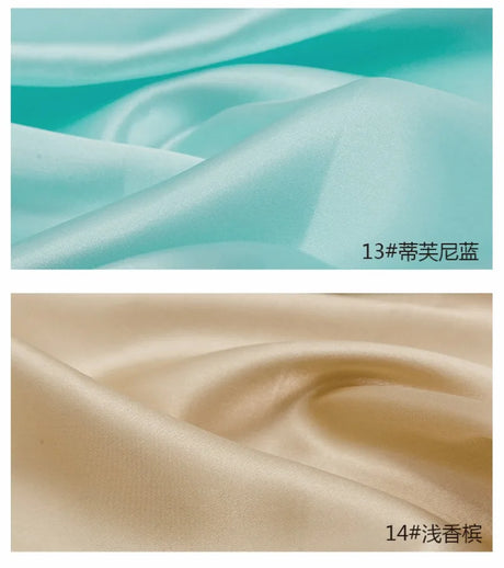 0.5m/1m/2m Satin Fabric Lining Soft and Shiny Silk-Like Material,for Clothing and Lining, Garments, DIY Craft, and Gift Wrapping
