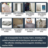 1/2M Anti-Radiation EMF/EMI Shielding NFC/RF Block Conductive Silver Fabric, NFC Shielding Block