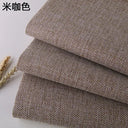 Thickening Solid Color Polyester Linen Fabric Dust-proof Coarse Fabric Canvas Sofa DIY Curtains Tablecloths Seat Cushions Fabric