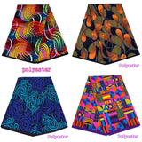 Veritablewax Africa Ankara Prints Batik Wax Fabric DIY Textile Nigeria African Polyester Fabric Dress Sewing Tissu Craft 6 yards