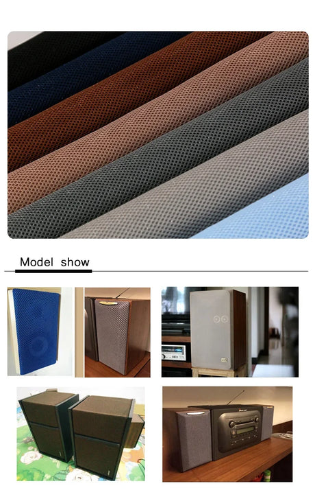 160x200cm/160x45cm 3D Breathable Speaker Mesh Speaker Grill Cloth Stereo Grille Fabric Dustproof Audio Cloth TJ8690