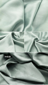 High End Bright Silk Striped Imitation Acetic Acid Fabric Satin Glossy Silk Smooth Drape Feeling Suit Dress Pants Fabric