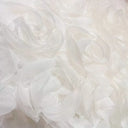 3D Large Rose Embroidered Lace Fabric, Discoloration Flower Children's Applique Clothing, Dress Fashion, RS24458