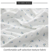 Breathable Pure Cotton Double-Layer Crepe Fabric For Bedding Home Wear Pajama Summer Dress DIY Clothing Cloth 135x50cm/500cm