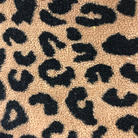 160x50cm Leopard Print Lamb Wool Jacquard Fabric For Hoodies Bedding Winter Coats Home Wear Handmade DIY Clothing FabricsTJ22440