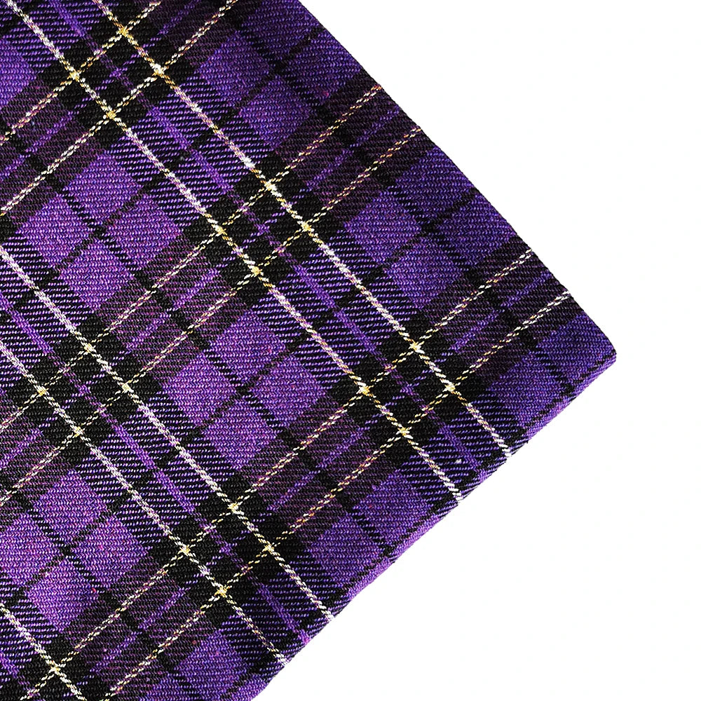 1-3 Yard Medium Thick Classic and Stylish Scottish Checks Polyester Cotton Fabric for Sewing Ladies Skirt,Tartan Designer Fabric