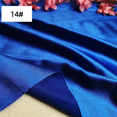 Bright Shiny Stretch Satin Fabric, Spandex Lycra Cloth for Dance Dress, Sports and Yoga Material,Black,White,Blue,By the Meter,