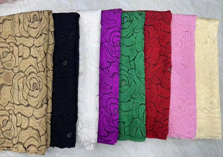 5Yards White Jacquard Lace Fabric Brocade Material for Sewing Prom Dress Fluffy Skirt Costumes