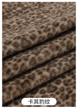 0.5/1/2 Yards Faux Fur Dot Printed Fabric for Plush Toys Cotton Dolls Warm Hats Decorative Cloth Handmade Sewing Fabrics