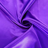 Solid Satin 58" Wide | 1Meter | 2Meters | 5Meters | Silky Charmeuse Scarf Craft DIY Fabric Purple