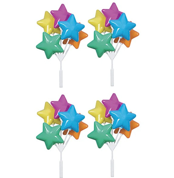 Star Balloon Clusters - Primary Colors - 12 or 36 Count