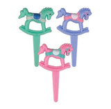 Rocking Horse Cake Picks - Assorted Colors