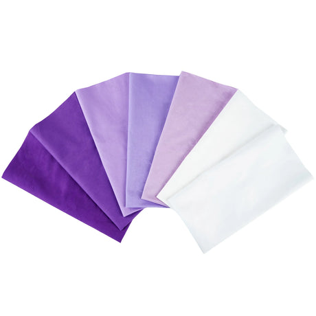 7PCS 25 x 25cm/50 x 50cm Squares Cotton Craft Plain Fabric Cloths for DIY Bundle Patchwork Quilting Sewing Scrapbooking Artcraft