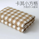 Home Furnishings Tablecloths Curtains Cushions Sofas Thickened Yarn Dyed Polyester Cotton Checkered Stripes Solid Colors Fabric