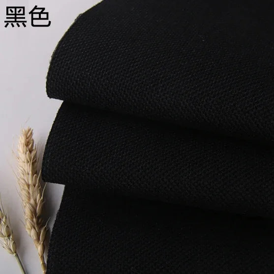 Thickening Solid Color Polyester Linen Fabric Dust-proof Coarse Fabric Canvas Sofa DIY Curtains Tablecloths Seat Cushions Fabric