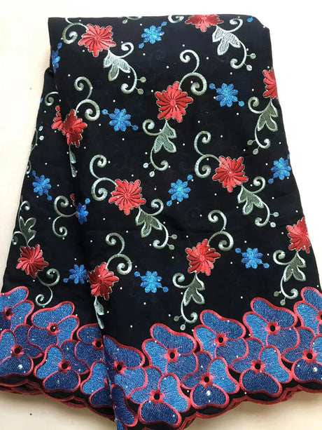 Wholesale Cotton African Lace Fabric 2023 High Quality Swiss Voile Lace Fabric Nigerian Dry Lace Fabrics With Stones Wedding Sew
