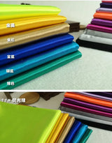 Bright Shiny Stretch Satin Fabric, Spandex Lycra Cloth for Dance Dress, Sports and Yoga Material,Black,White,Blue,By the Meter,