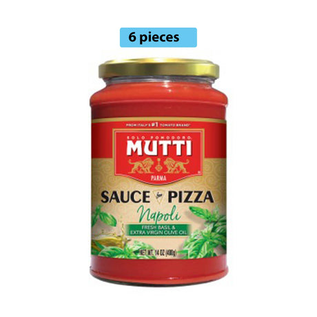 MUTTI FRESH BASIL & EVOO NAPOLI PIZZA SAUCE 14 OZ JAR