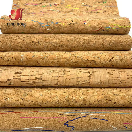 1 Roll 20*120cm Natural Cork Leather Sewing Fabric Wood Grain Material for Background Handmade Bag Bow Decor Crafts DIY