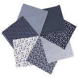 7Pcs 20" x 20" Cotton Fabric DIY Making Supplies Quilting Patchwork Fabric Fat Quarter Bundles DIY for Quilting Patchwork