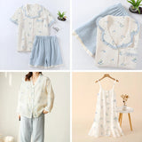135x50/500cm Pure Color Crepe Double-Layer Cotton Yarn Fabric, Making Soft Pajamas Clothes Fabric DIY Clothing Cloth YHTJ0113