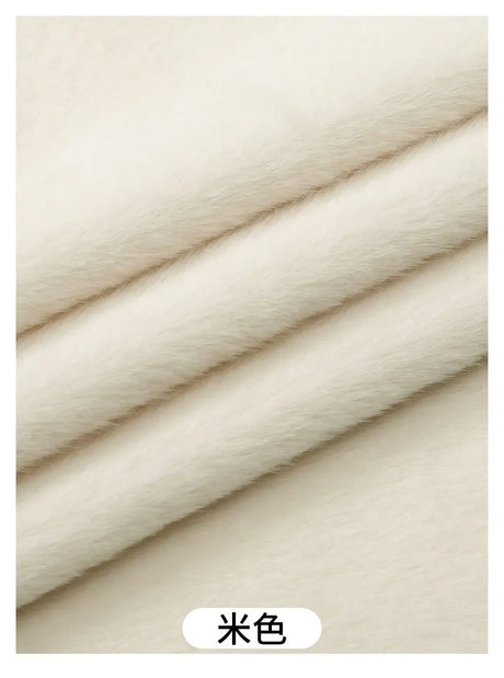 50x50cm 5mm Soft Breathable Elastic Faux Fur Fabric for Sewing Plush Toy Doll Scarf Hat Decorative Cloth Handmade DIY Fabrics