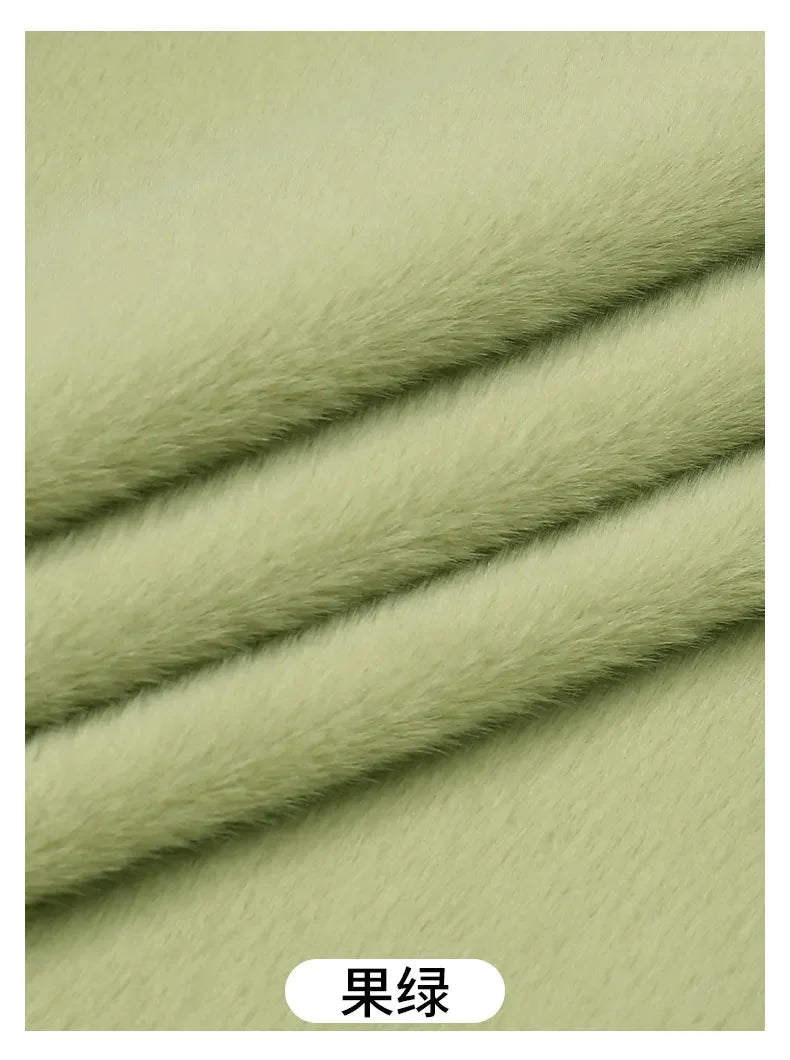 50x50cm 5mm Soft Breathable Elastic Faux Fur Fabric for Sewing Plush Toy Doll Scarf Hat Decorative Cloth Handmade DIY Fabrics