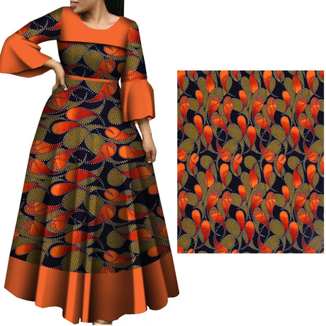 African Fabric Cloth By The Yard 3/6 Yards Ankara Print Wax Fabric for Party Dress Making and Sewing